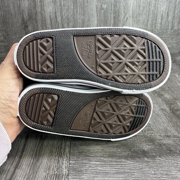 Converse CTAS Dainty Mary Jane Toddler size 8 Black White Shoes - Picture 8 of 9